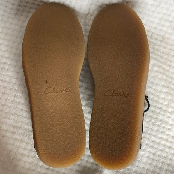 Clarks Collection Black Suede Leather Shoes - Picture 9 of 9